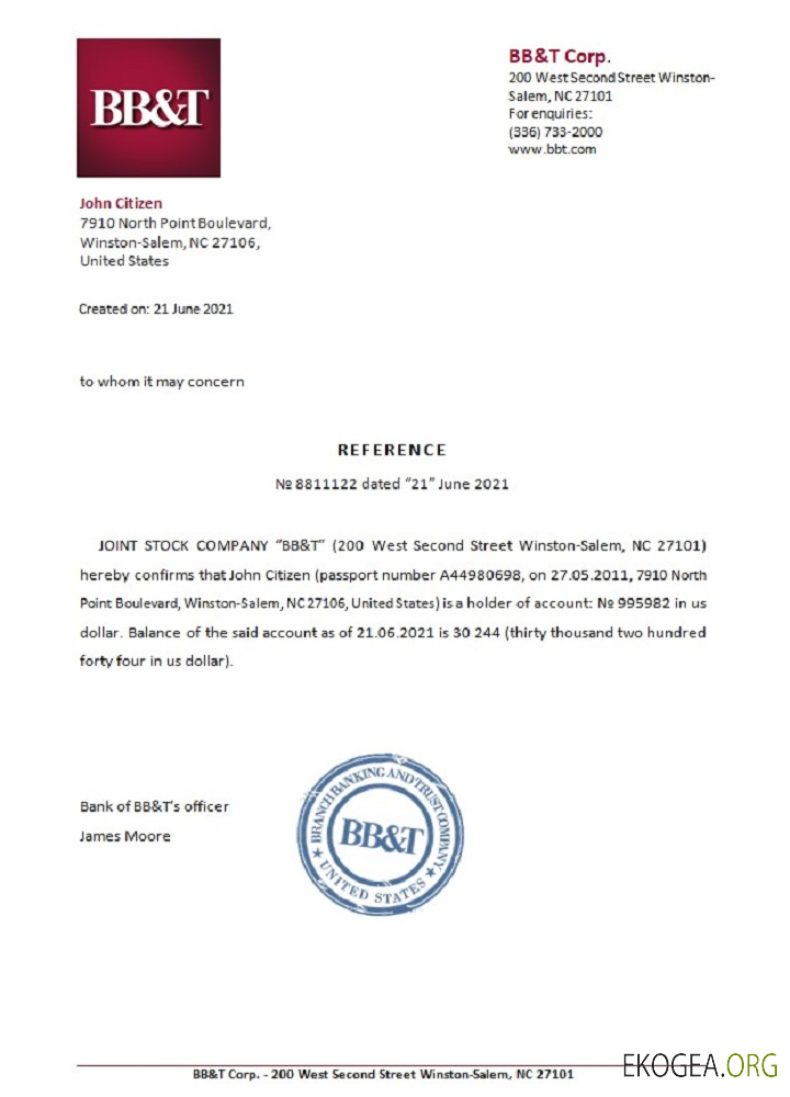 USA , BB&T , référence template USA , BB&T , référence template